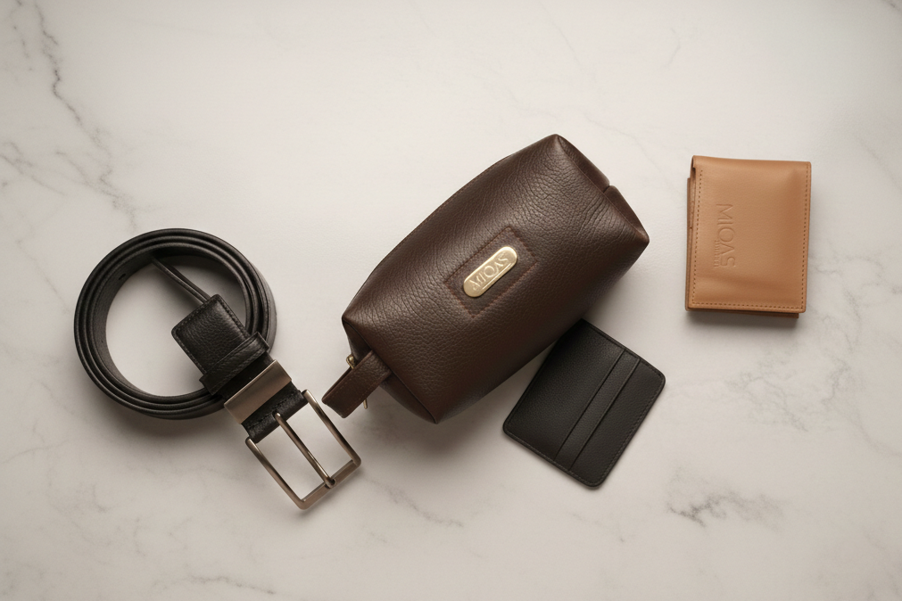 Artisan Leather Travel Set